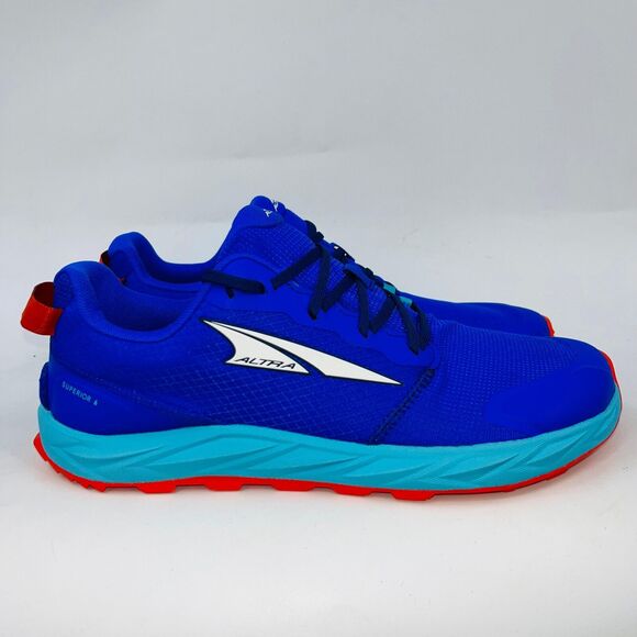 ALTRA SUPERIOR 6 MENS BLUE/ORANGE ATHLETIC TRAINING SNEAKERS SIZE 10 main image 4